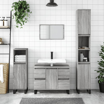 Makisha Floor Mounted Linen Cabinet