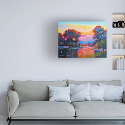 David Lloyd Glover  SERENITY AT MALIBU CREEK Canvas Art