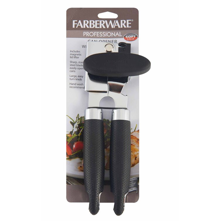 Electric Can Opener Kitchen Tool Gadget Farberware Stainless Steel