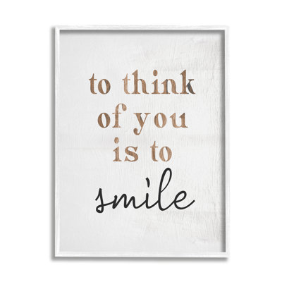 " Romantic Smile Quote Pretty Glam Detail Typography " by Lil' Rue