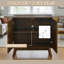 Buffet Mid-Century moderne - Buffet cannelé avec tablettes réglables-564767763