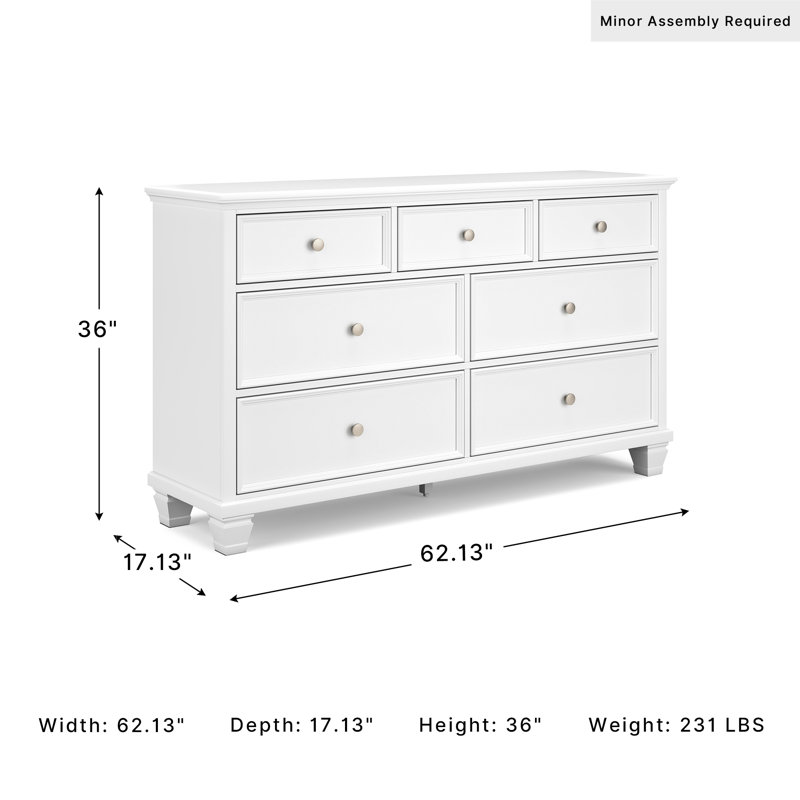 Oude 62.13'' W 7 - Drawer Dresser