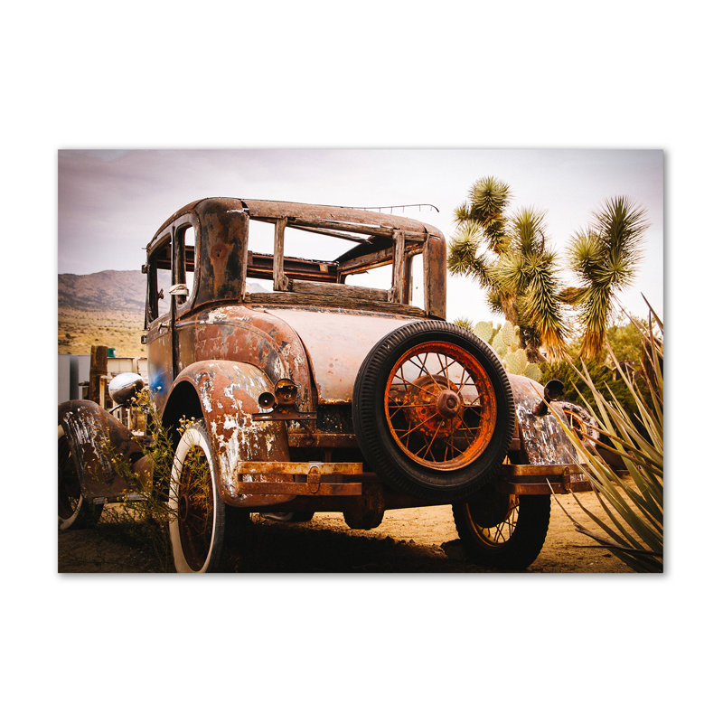 Car Wreck - Wrapped Canvas Print