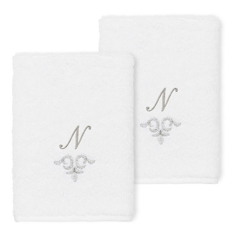 Monica Turkish Cotton Washcloth, White, N