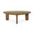 Lowman Walnut And Glass Triangular Coffee Table