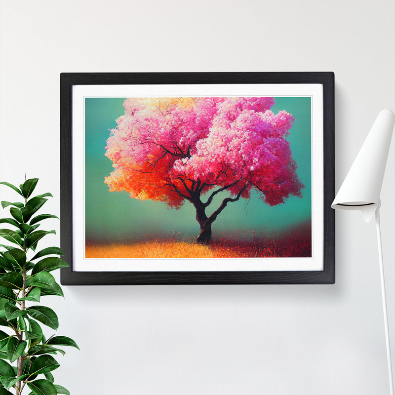 Evocative Apple Tree - Framed Print, Black, 46cm H x 64cm W x 2cm D