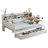 Antique White Daybed With Bottom Storage Shelf And Functional Work Desk Wooden Ample Space Desk,-989909390