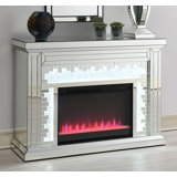 Rectangular Freestanding Fireplace Mirror
