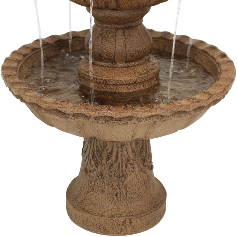Fontaine d'extérieur à 4 niveaux Bagley, Brun