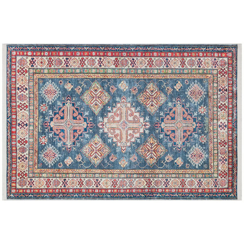 Tapis intérieur / extérieur en coton Samentha, Tapis de couloir 2 pi 7 po x 6 pi 7 po
