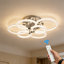 Modern 4-ring Dimmable Integrated Led Flush Mount Ceiling Light With Remote Control-851399714