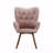 Contemporary Silky Velvet Tufted Button Back Accent Basic Accent Chair-1187352556