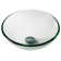 Kraus 14 Inch Clear Glass Vessel Sink in Clear with Pop-Up Drain