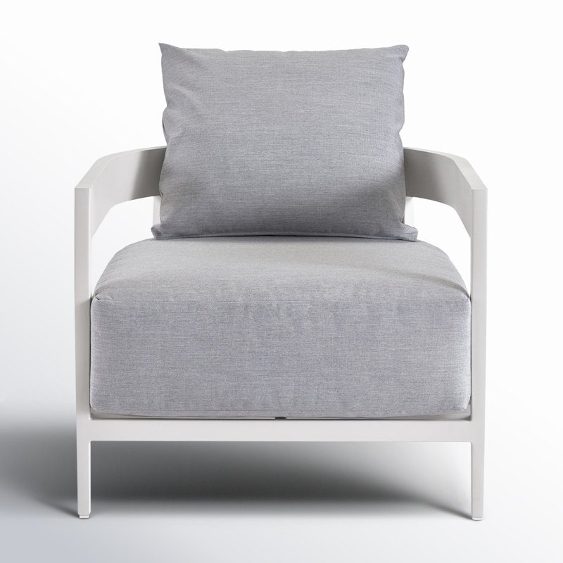 Patio Lounge Chair with Canvas Cushions