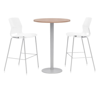 Ensemble de table de salle à manger 30 po et de chaise ronde L