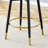 360 ° Rotatable Bar Chair.Modern And Spliced PU Comfortable Upholstered Bar Stool Bar Chair With Smooth And Beautiful Metal Legs For Dining Room, Kitchen, Terrace.Set Of 2.-956081511-956081567