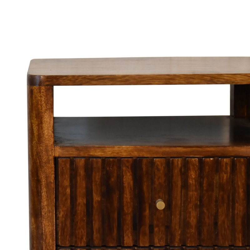 40cm W Solid Wood Bedside Table