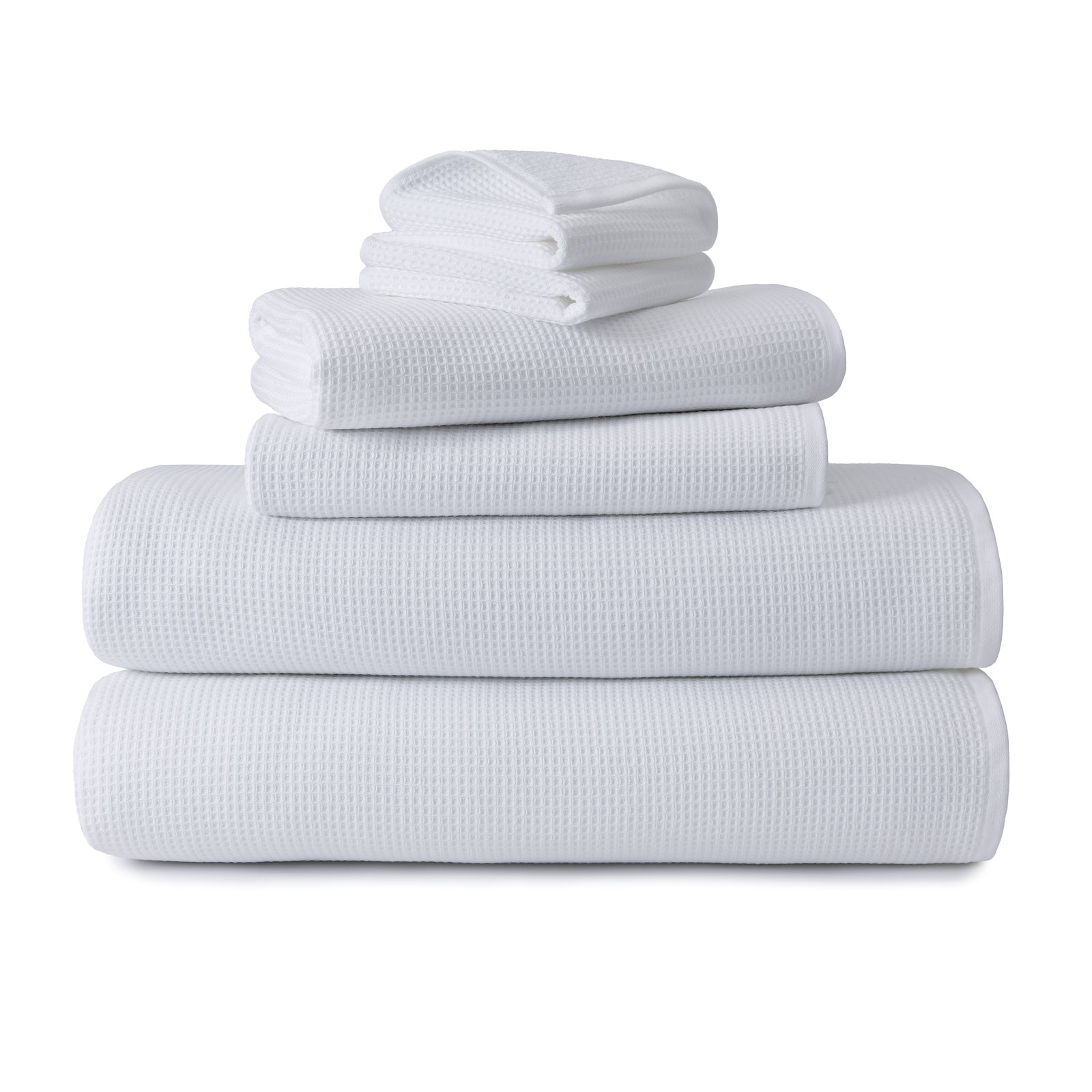 Canal Cotton Hand Towel, White