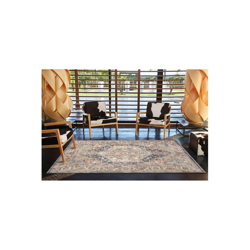 Tapis décoratif traditionnel lavable