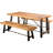 Wood Outdoor Feast - Metal Picnic Finish Structure