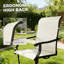 Ensemble de 2 chaises d'extérieur, chaises pivotantes-317878743