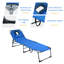 Chaise longue simple inclinable 76,5 po Halsey