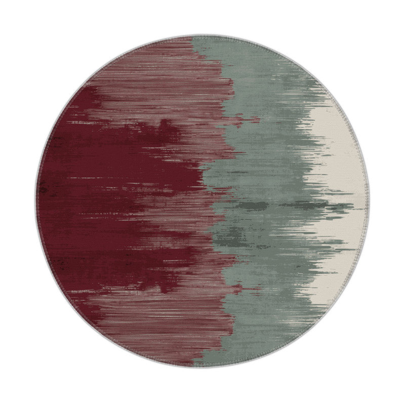Watercolor Gray Indoor and Outdoor Area Rug, Rectangle 3' x 5'