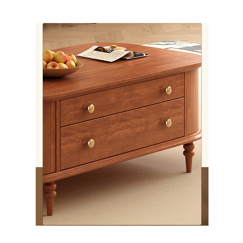 American Minimalist Style Coffee Table, Light Brown