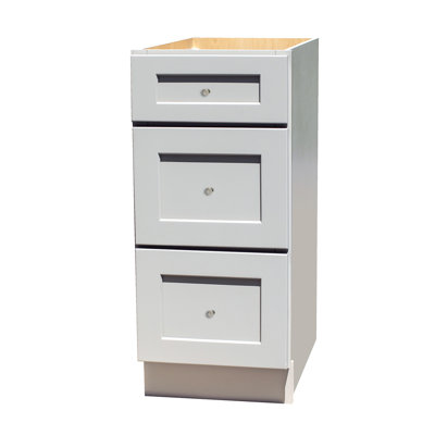 Desert Sand 3-Drawer Shaker Style Base Cabinet