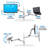 Full Motion Universal 2 Screen Pole Mount