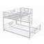 Lit superposé simple en L en forme de L avec sommier simple - robuste et amp; Peu encombrant