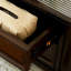 Table basse ovale de rangement American-style