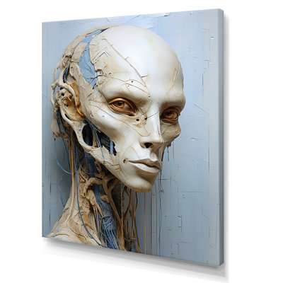Minimalism Aliens Skull I  Aliens Canvas Prints