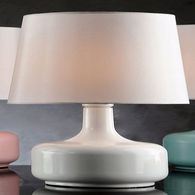 Lampe de table - Mid-Century moderne "Cheru" de 17,25 po avec fonction de commande tactile