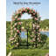 Arche de jardin en métal 7,9 pi, avec portes doubles