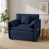 Chenille bleu sélectionné
