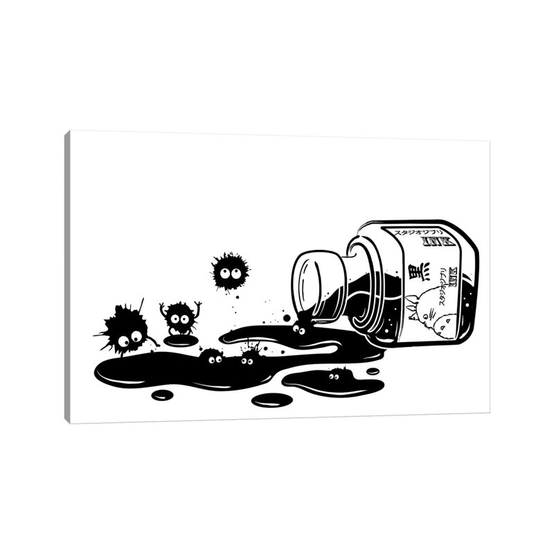 «Ink Sprites» par Antonio Camarena, impression sur toile tendue, H 40 po x l 60 po x 1,5 po