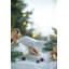 Ornement en forme d'arbre de Noël à suspendre 2 x 2 x 3,3 po, décorations en verre pour décorations de fêtes, lot de 6