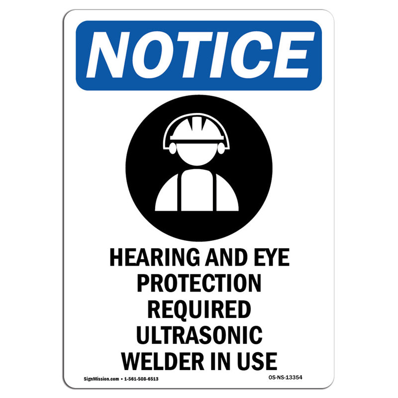 Hearing and Eye Protection Sign