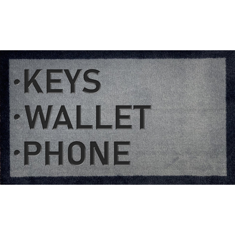 Simoneaux Non-Slip No Pattern Doormat