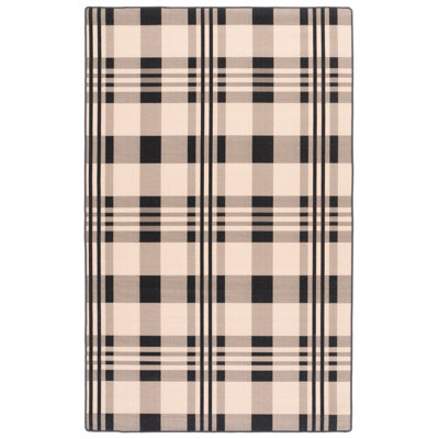 Tapis à motif écossais en fibre de sisal naturel 157 fibres
