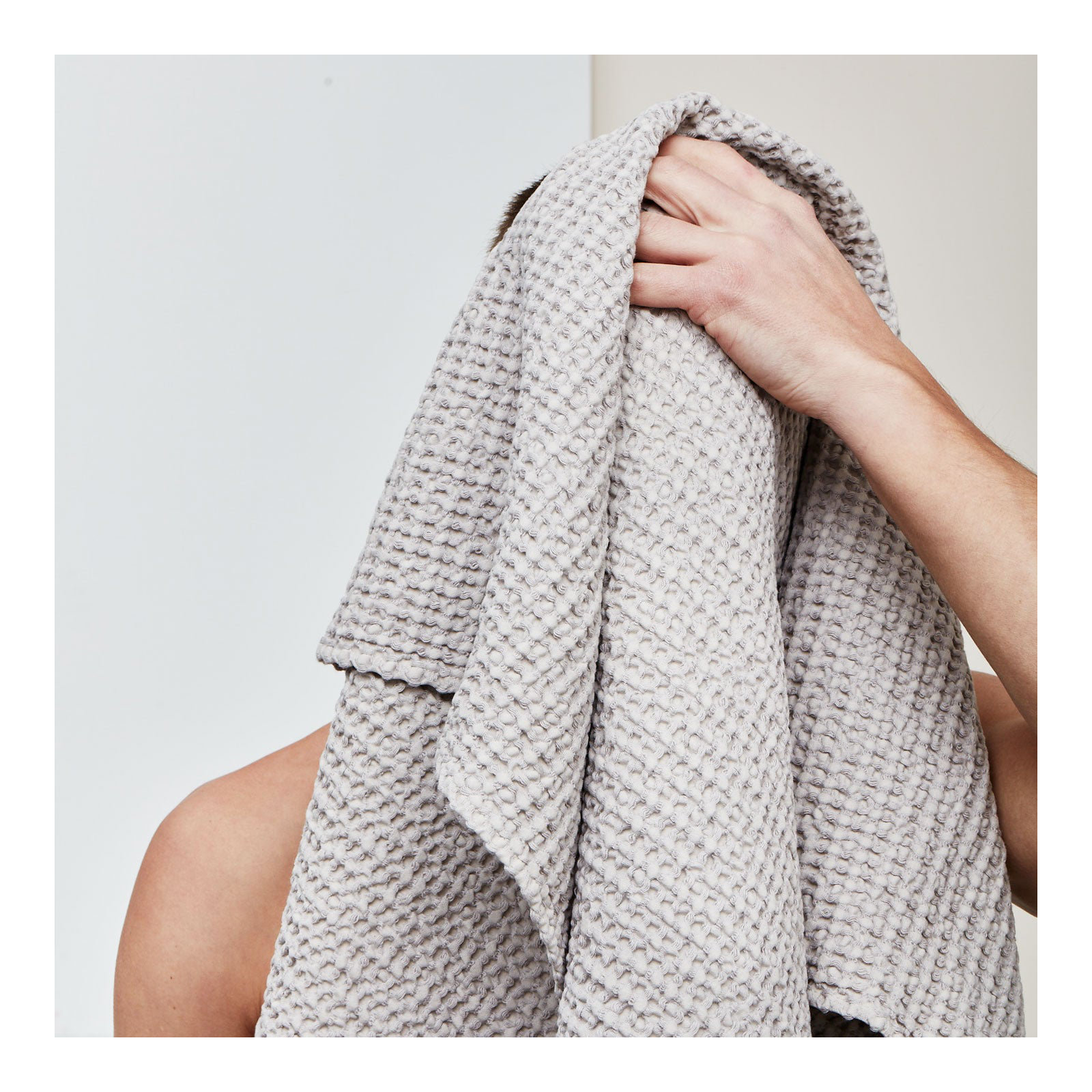 Simple Cotton Hand Towel, Gray, Bath Towel - 1 Pack