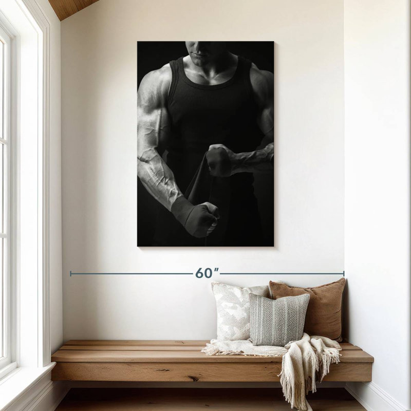 Bodybuilder Physique, 45" H x 30" W