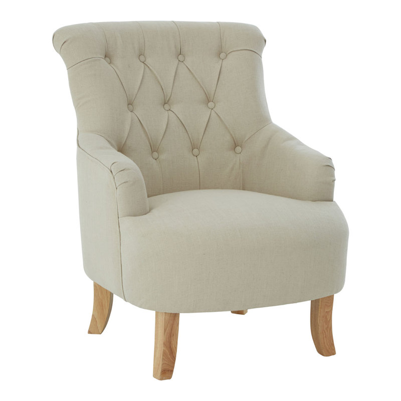 Louisa Upholstered Armchair, Black