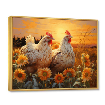 Poulet aimant Bexhet au coucher du soleil - Imprimé