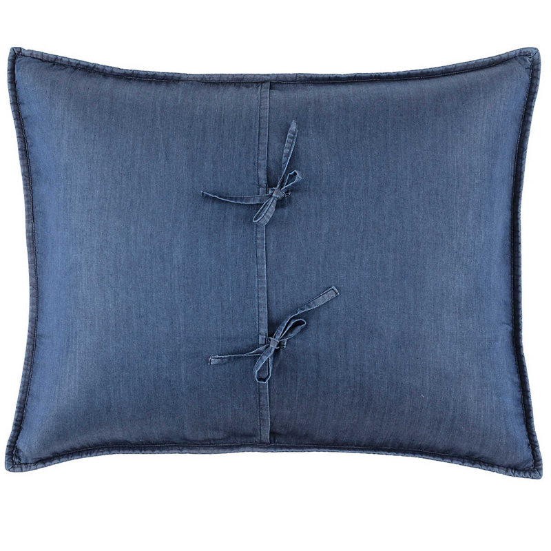 Atlas Denim Quilted Sham, Standard