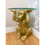 Eleta Glass Top Abstract End Table