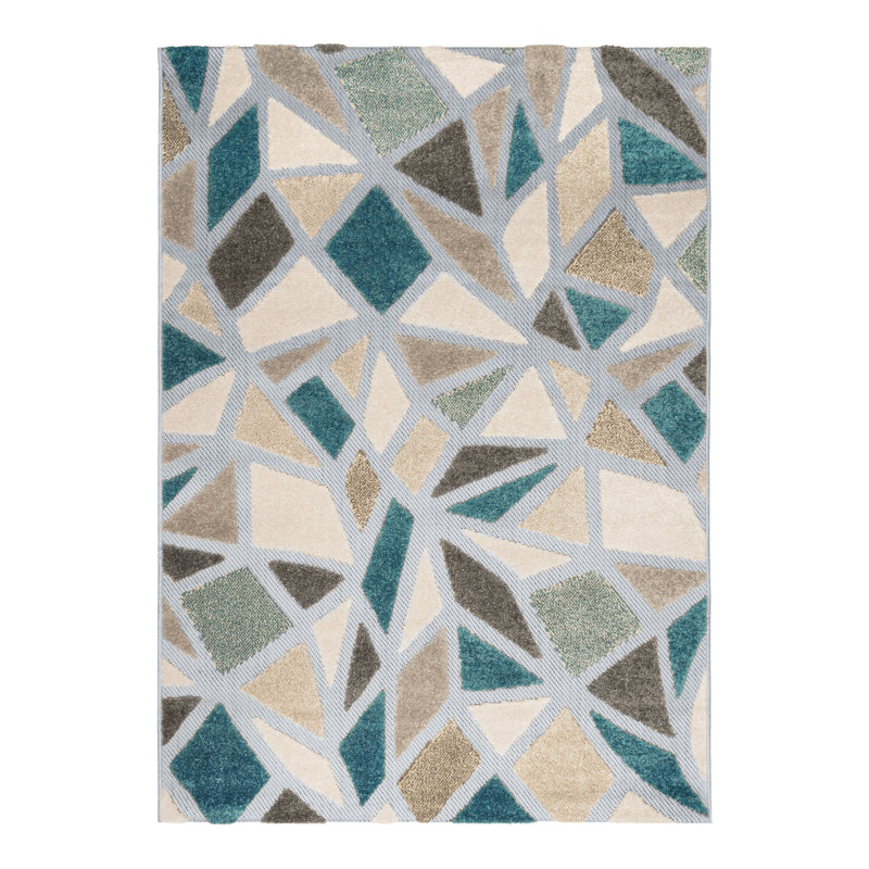 Ravenden Abstract Indoor / Outdoor Area Rug, Rectangle 160cm x 230cm
