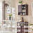 Ansa Wall Bathroom Cabinet, Bathroom Storage Cabinet Wall Mount With Sliding Barn Door And 1 Open Adjustable Shelf，For Bathroom, Kitchen-435896221
