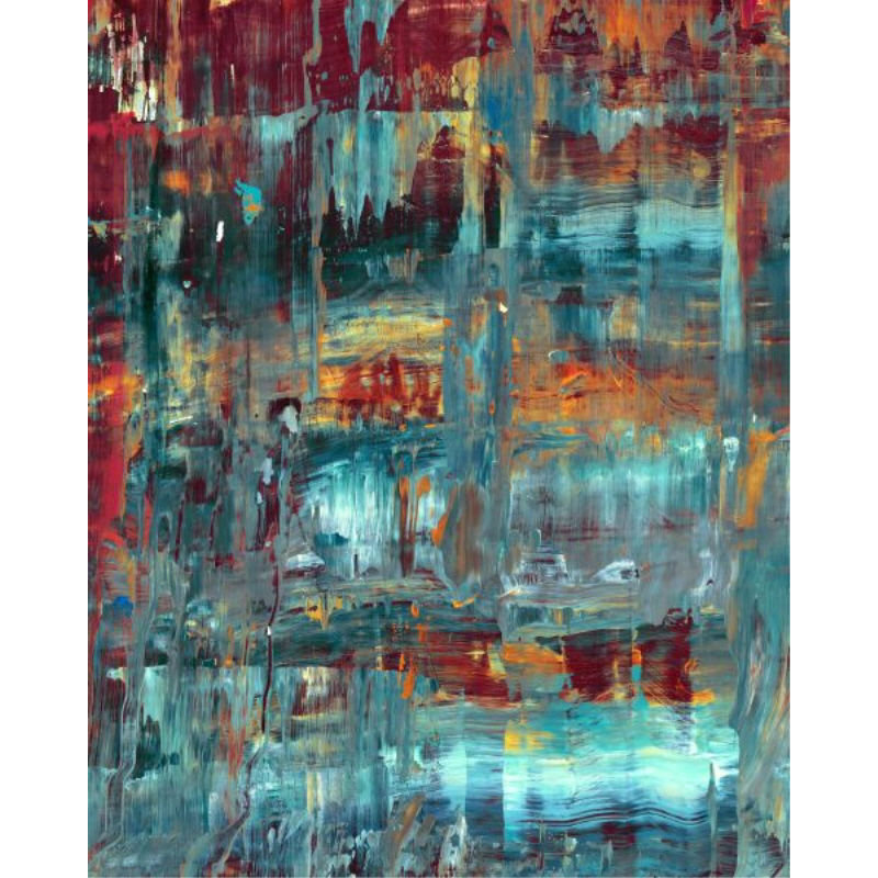 Melt Painting by Dylan Grey, Knife Gel, 50" H x 40" W x 1.5" D